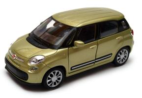2013 Fiat 500L Italian Family Car Model Gold Toy Diecast 1:34-1:39 Scale Welly