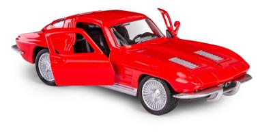 Chevrolet Corvette Stingray American Car Model Toy Diecast RMZ City Red 1:34-1:39