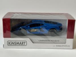 Lamborghini Revuelto Italian Car Model Diecast Toy Blue 1:38 Scale Kinsmart
