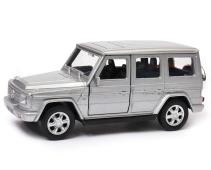 Mercedes-Benz G-Class Germany Luxury Car Model Diecast Toy Silver 1:34 Welly