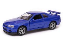 Nissan Skyline GT-R R34 Japanese Sports Car Model Diecast 1:34-1:39 Scale Welly