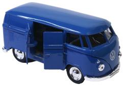 1963 Volkswagen T1 Bus Germany Car Model Toy Blue Diecast 1:34-1:39 Welly