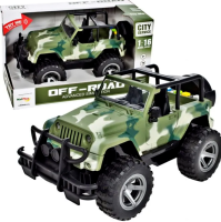 Jeep Wrangler Military Car Scale 1:16 Opening Doors Function Try My 25 cm Gift