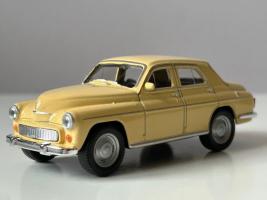 Warszawa 224 Polish Classic Car Model Cream Diecast Toy 1:43 Scale Welly