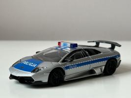 Lamborghini Murcielago LP670-4SV Italian Police Car Model Metal Diecast Toy 1:43