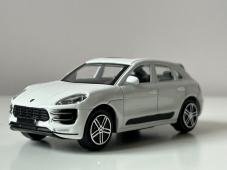 Porsche Macan Turbo Germany Sports Car Model Diecast Toy White 1:43 Bburago