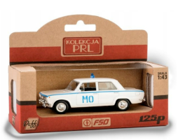 Fiat 125p Citizens Militia Police Polish Vintage Car Model Diecast 1:43 Daffi