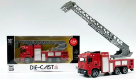 Fire Brigade Car Model Diecast Toy New in Box Simulation Model Moving Parts 1:64