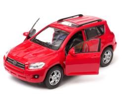 Toyota RAV 4 Japanese Compact Crossover SUV Car Model Diecast Toy Red 1:34 Welly