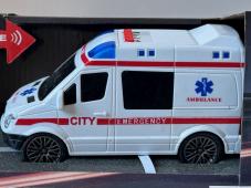 Car Emergency Ambulance Model Function Try My Sounds and Light 1:28 Scale