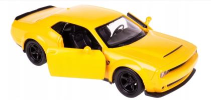 Dodge Challenger SRT Demon American Car Model Toy Diecast RMZ City Yellow 1:34