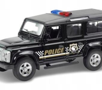 Land Rover Defender Police British Car Model Diecast RMZ City Toy 1:34