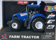 Tractor Farm Model Toy Blue Function Try My Light Sound Probably 1:36 Scale
