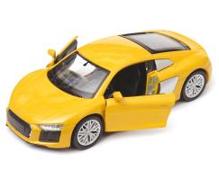 2016 Audi R8 Coupe V10 Germany Car Model Toy Yello Diecast 1:34-1:39 Scale Welly