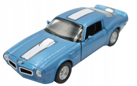 1972 Pontiac Firebird American Car Model Diecast Blue Toy 1:34 Welly