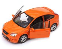 Ford Focus ST Popular American Car Model Orange Diecast 1:34-1:39 Scale Welly