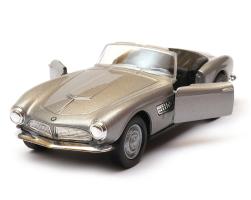 BMW 507 Germany Classic Sports Car Model Silver Diecast Toy 1:34 Welly