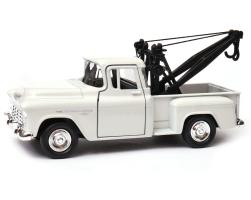 1955 Chevrolet Stepside Tow Truck USA Car Model Diecast Toy 1:34-1:39 Welly