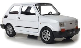 Fiat 126p "Maluch" Polish Legendary Car Model White Diecast 1:34 Welly