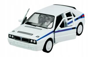 Lancia Delta Martini 5 Italian Car Model White Toy Diecast 1:34-1:39 Scale Welly