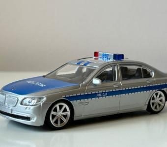 BMW 750 Li Germany/Polish Police Car Model Metal Diecast Toy 1:43 Rastar