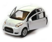 Citroen C1 French Legendary Car Model White Diecast Toy 1:34-1:39 Scale Welly