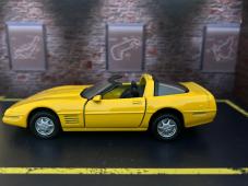 Corvette ZR1 American Legendary Car Model Diecast Toy Yellow 1:38 Opening Doors