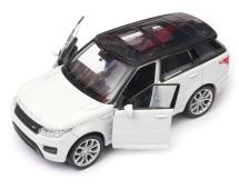 Range Rover Sport British Car Model White Toy Diecast 1:34-1:39 Scale Welly