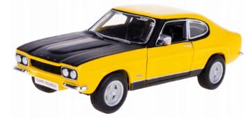 Ford Capri RS2600 1970 American Car Model Diecast Yellow 1:32 Scale Bburago
