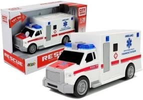 Toy Car Rescue Ambulance Paramedic Function Try My Sound Light 1:20 Scale