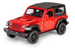 Jeep Wrangler Rubicon American Car Model Diecast Red RMZ City 1:34-1:39 Scale