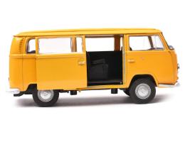 1972 Volkswagen T2 Bus Germany Classic Car Model Diecast Yellow 1:34-1:39 Welly