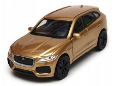 Jaguar F-Pace British Luxury Car Model Diecast Toy Gold 1:34 Welly Opening Doors