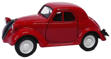Fiat 500 Topolino 1936 Italian Car Model Red Toy Diecast 1:34-1:39 Scale Welly