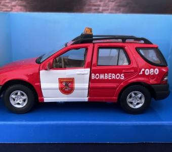 Mercedes 320 Fire Brigade Spanish Car Model Diecast 1:43 Free Wheeling Cararama