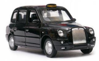 The London Taxi TX4 British Car Model Toy Diecast Black 1:34-1:39 Scale Welly