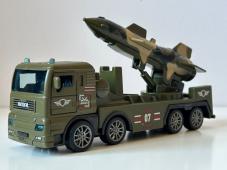 Lorry/Truck Military Rocket Model Diecast Toy 1:50 Scale Pull-Back Action