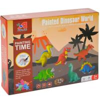 Painted Dinosaur World + Accessories Toy Gift Children