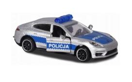 Porsche Panamera Turbo Polish Police SOS Car Model Diecast 1:64 Scale Majorette