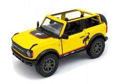 2022 Ford Bronco USA Jeep Car Model Diecast Toy Yellow 1:34 Scale Kinsmart