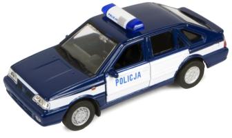 Polonez Caro Police Polish Legendary Car Model Blue White Diecast 1:43 Welly