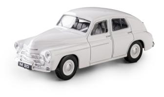 Warszawa M-20 Polish Vintage Car Model Diecast White 1:43 Daffi