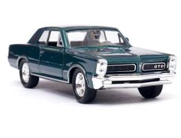 1965 Pontiac GTO USA Sports Vintage Car Model Diecast Toy Green 1:34 Welly