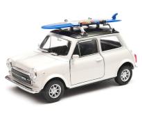 Mini Cooper 1300 Surfing British Car Model Diecast Toy 1:34-1:39 Scale Welly