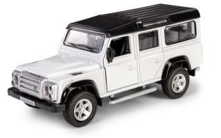 Land Rover Defender British Car Model White Diecast Toy RMZCity 1:34-1:39 Scale