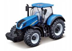 New Holland T7.315 HD Farmland American Tractor Model Diecast Blue Bburago