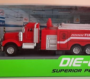 Fire Department USA Fire Brigade Car Model Metal Diecast Moving Wheels