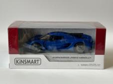 Koenigsegg Jesko Absolut Swedish Car Model Toy Diecast Blue 1:36 Scale Kinsmart