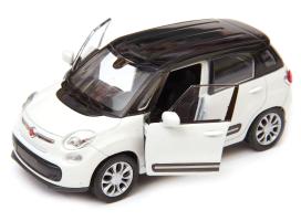 2013 Fiat 500L Italian Famiy Car Model Toy Diecast White 1:34-1:39 Scale Welly