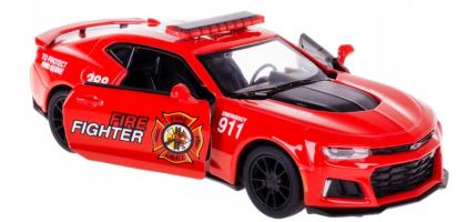 Chevrolet Camaro ZL1 2017 Fire Brigade USA Car Model Diecast Toy 1:38 Kinsmart